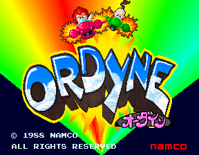 Ordyne (Japan, English Version) Title Screen
